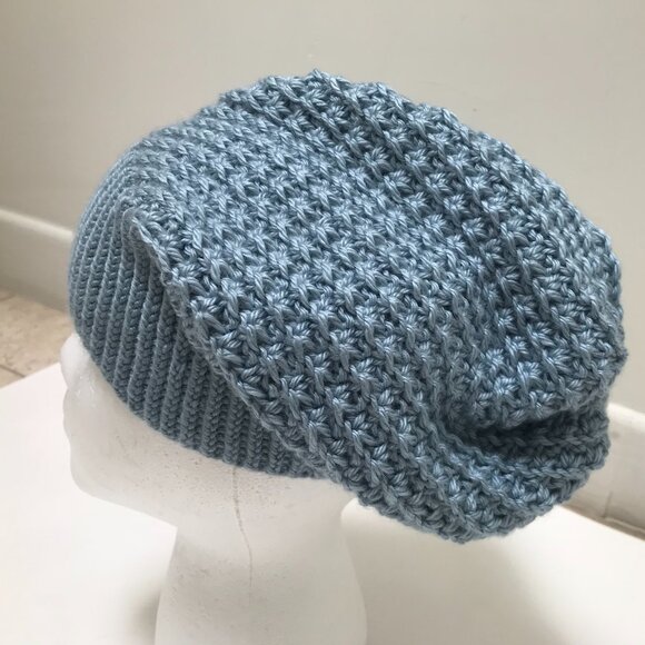Ski Bunny Slouchy Beanie - Blue - Picture 1 of 3
